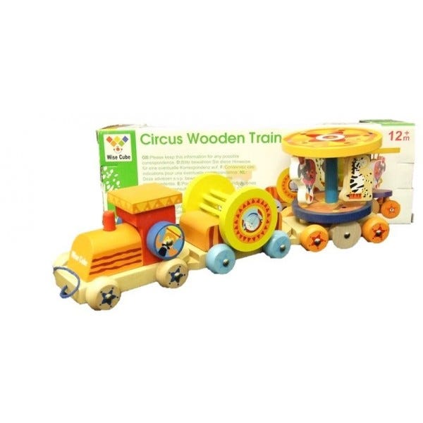 carousel wooden train