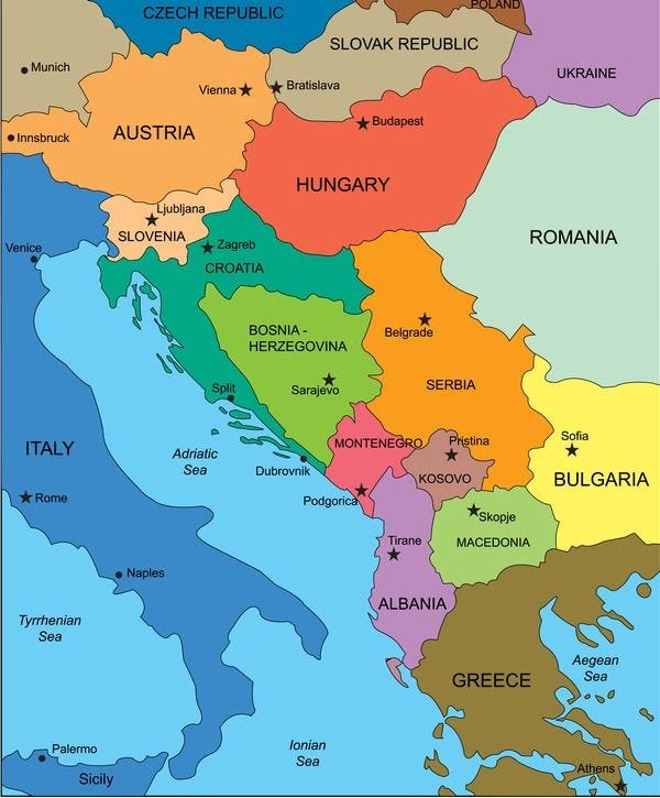 Southeastern Europe Countries Map Small States In Southeastern Europe | By Dror Ruben Zilberboim | Medium