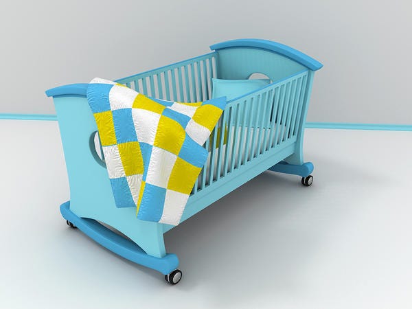 baby cot with wheels