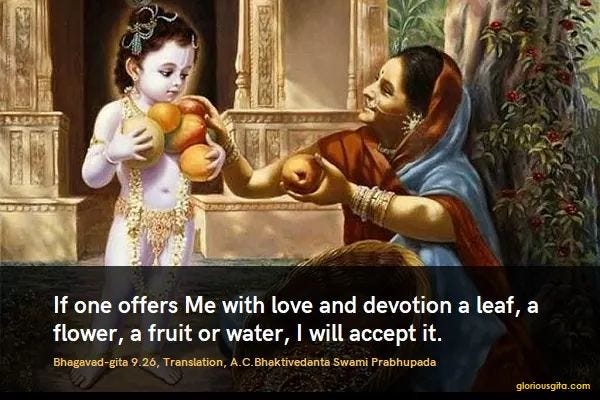Important Verses🔖9.26 — An Offering of Love ! | by Bhagavad Gita Daily |  Medium
