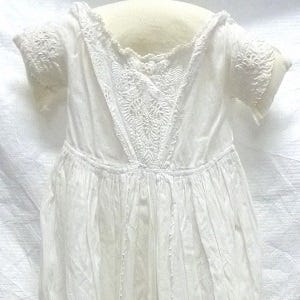 broderie anglaise christening gown
