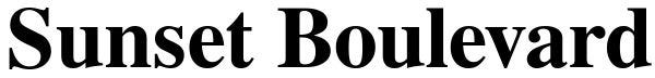 Sunset Boulevard