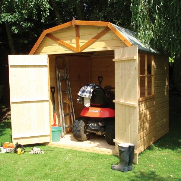 Gambrel 12 X 8 Timber Shed Building Blueprints Four Distinctive