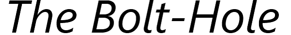 The Bolt-Hole
