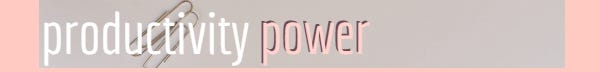 Productivity Power