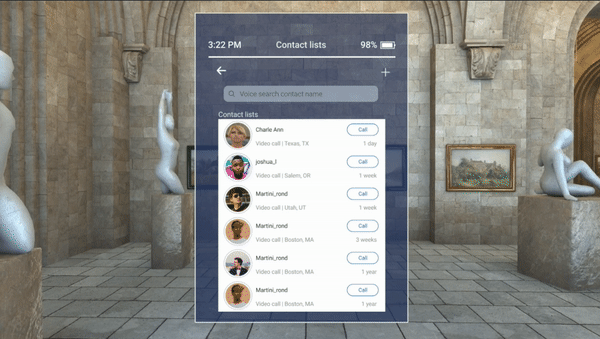 When users click a virtual affordance, provide them instant feedback. Loading the screen with the right user interface feedback