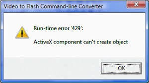 ms access runtime error 429