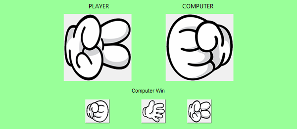 Rock, Paper and Scissors game