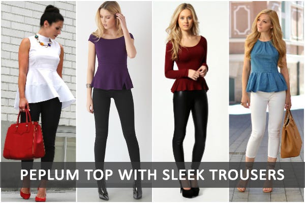 winter peplum tops