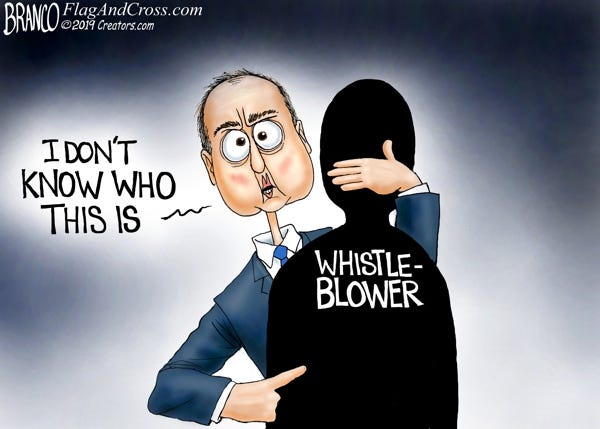 Political Cartoon Of The Week Whistleblower Edition By Onward Wisconsin Medium Q anon posts have suggested that adam schiff had some relation to the helicopter that crashed into a residential neighborhood. political cartoon of the week