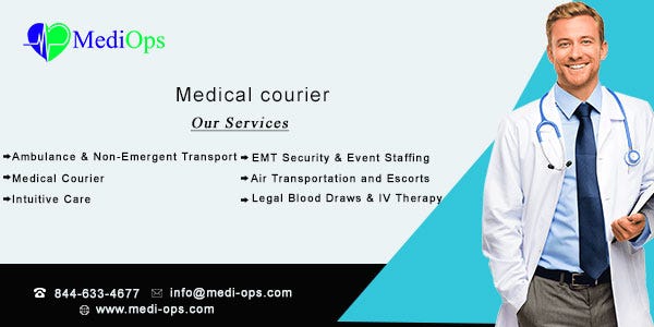 What Is A Medical Courier Service By Medi Ops Medium