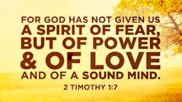for god has given us a spirit