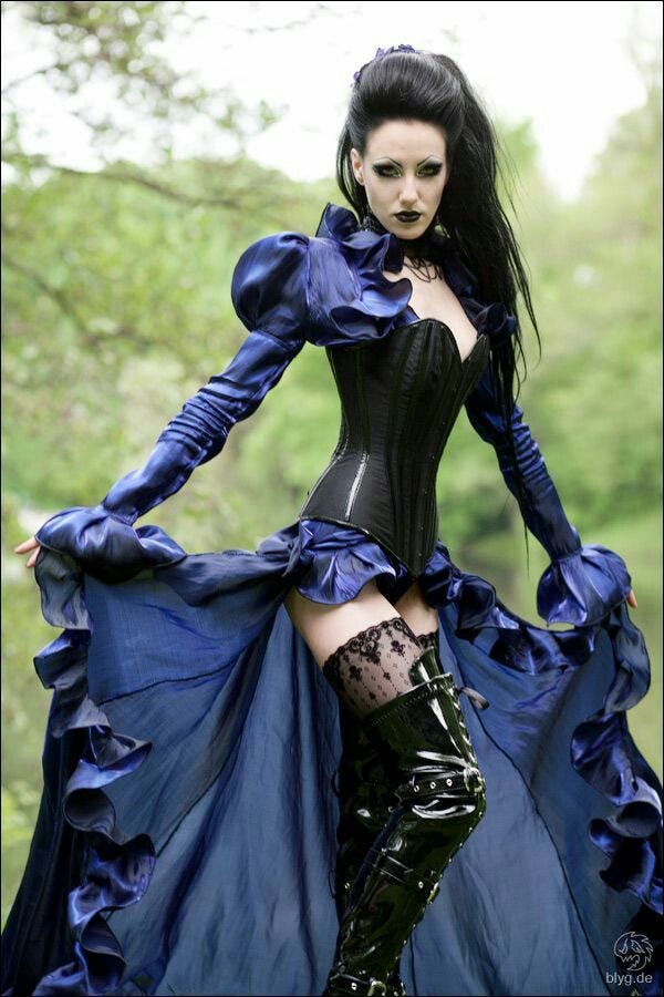 steampunk corset costume