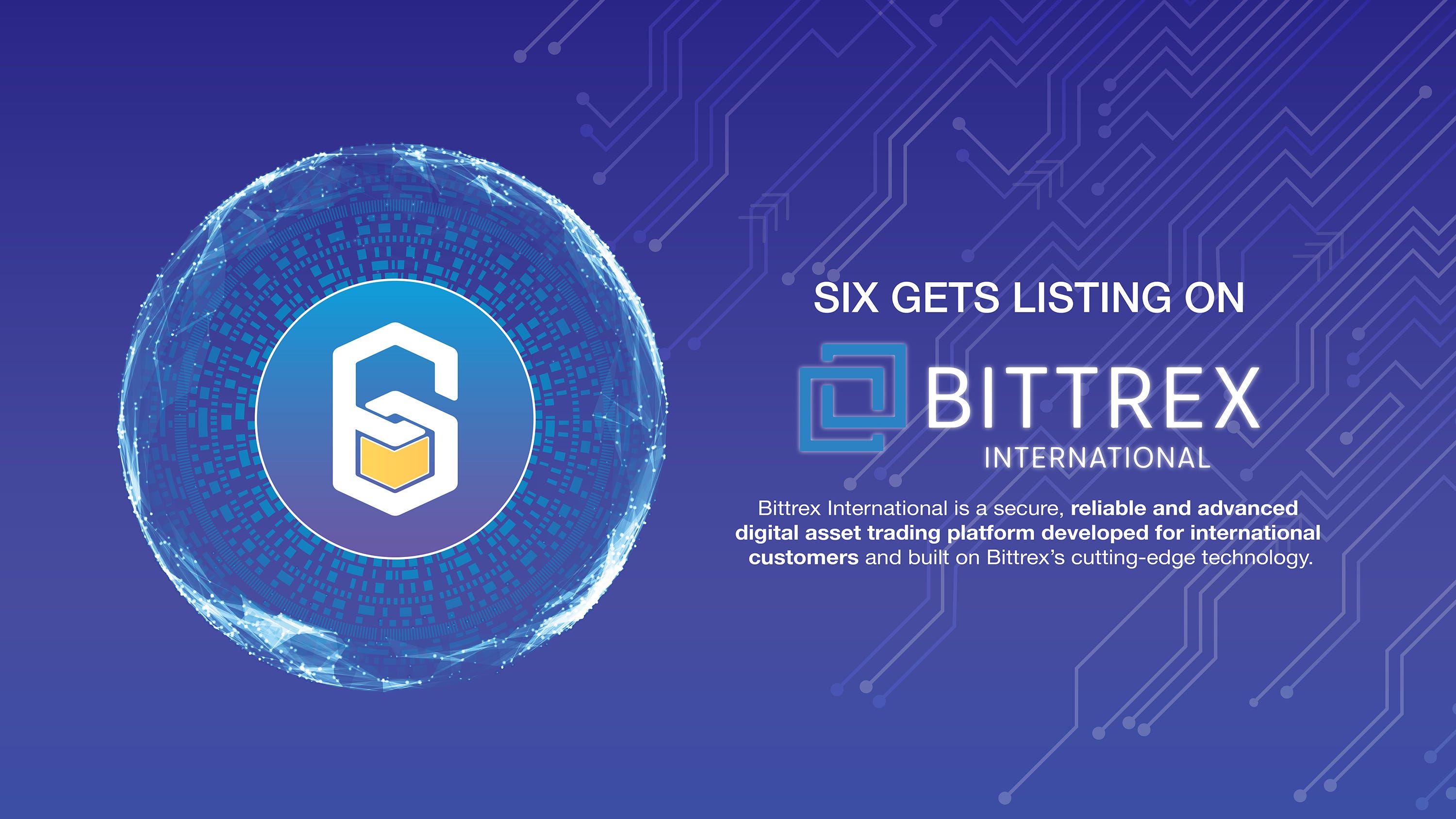 SIX Network listing on Bittrex - SIX.network - Medium