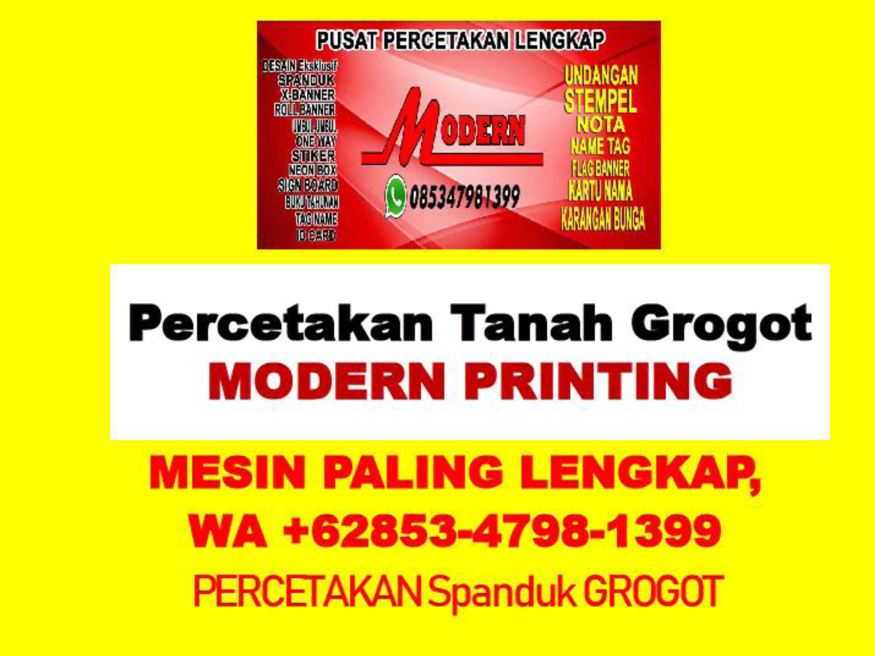 Kilat Cepat Wa 0853 4798 1399 Cetak Banner Grogot Modern Printing