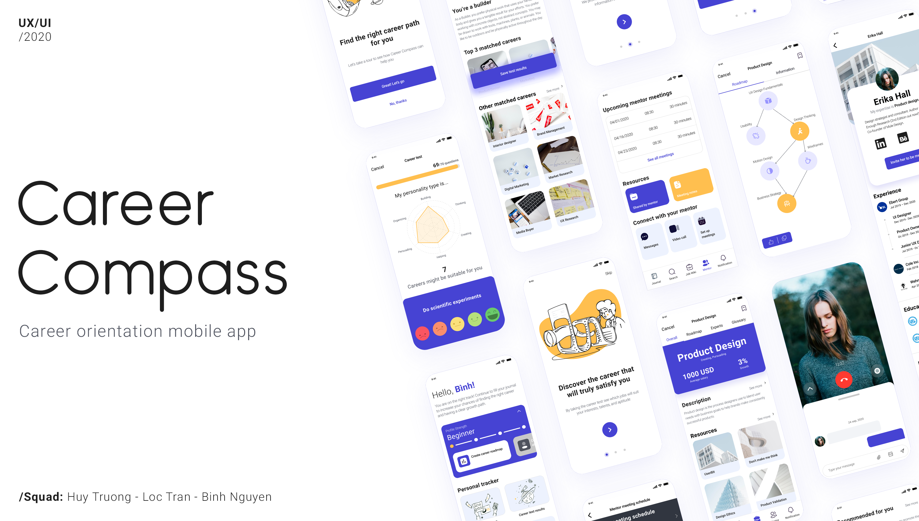 case Career Compass — A career orientation mobile app | by Nguyen | UX Planet