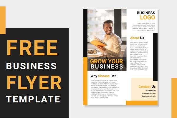 Free Business Flyer Templates Word Document - Saidi Creative - Medium