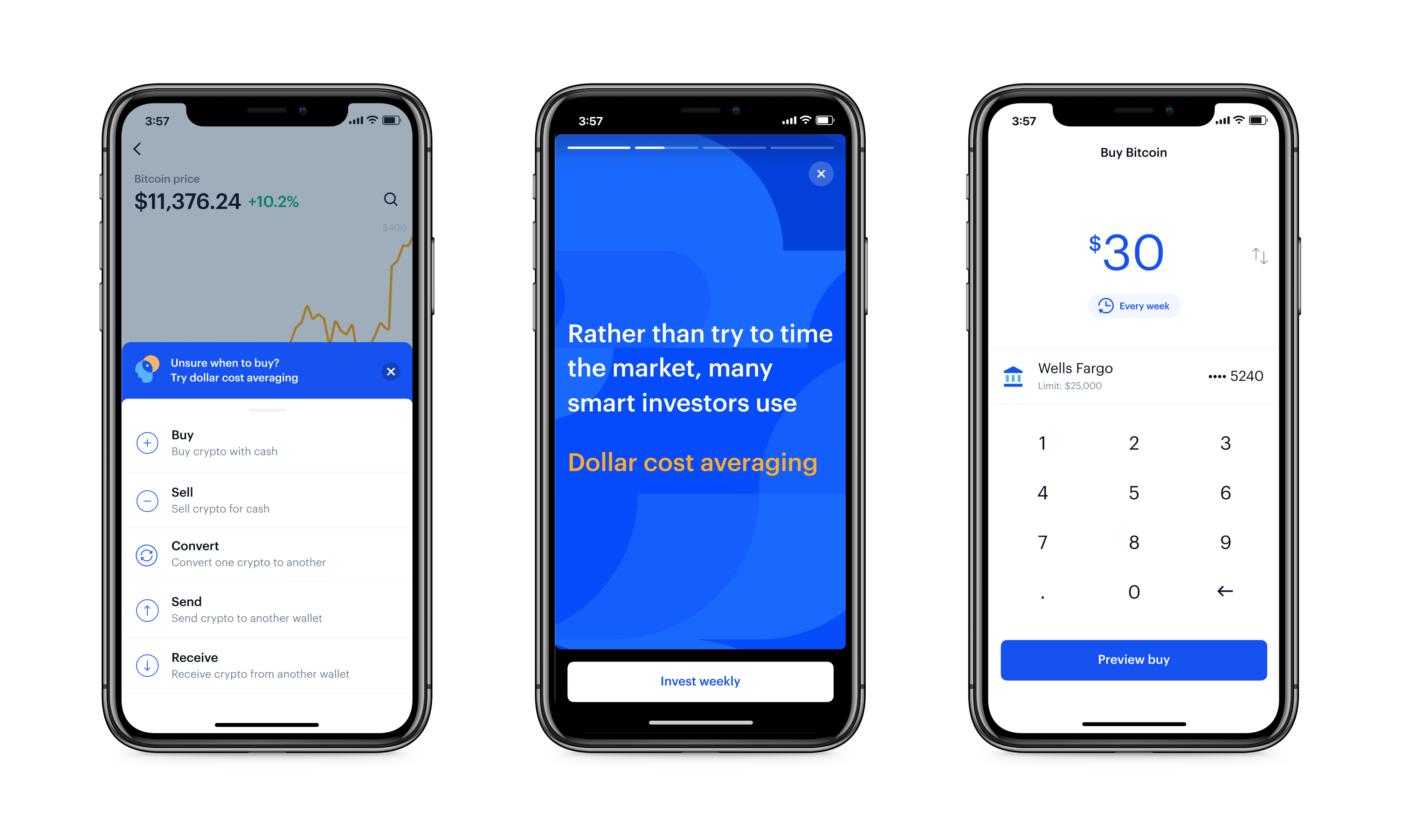Coinbase makes investing easy with dollar cost averaging ...