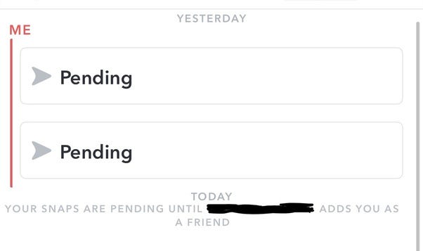 See Someone S Pending Snapchat Here S A Typical Inquiry Individuals By Bennybell Medium Snapchat opens to the camera screen by default. see someone s pending snapchat here s