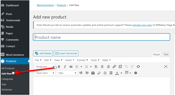 how to add  products in woocommerce