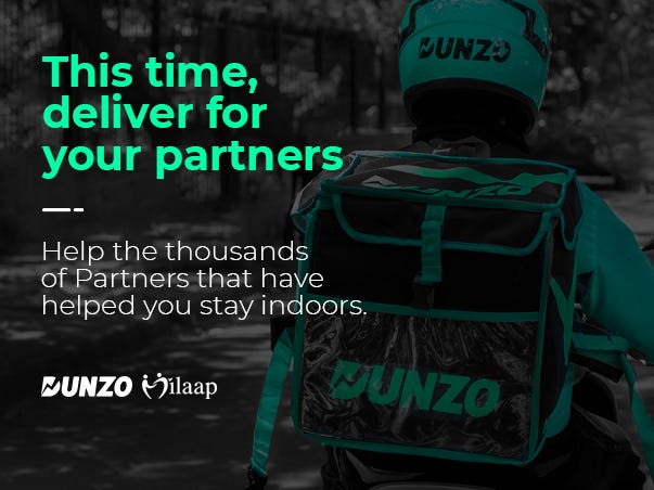 Deliver for Dunzo Partners. At Dunzo, we've been getting so many ...