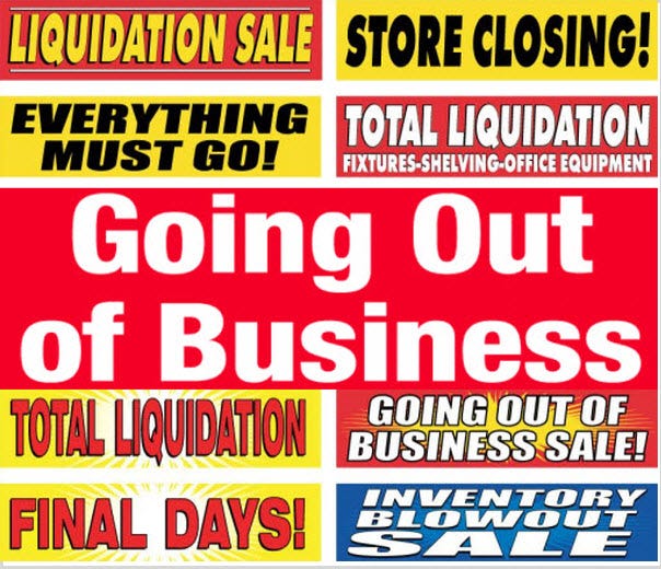 Going out of business sale