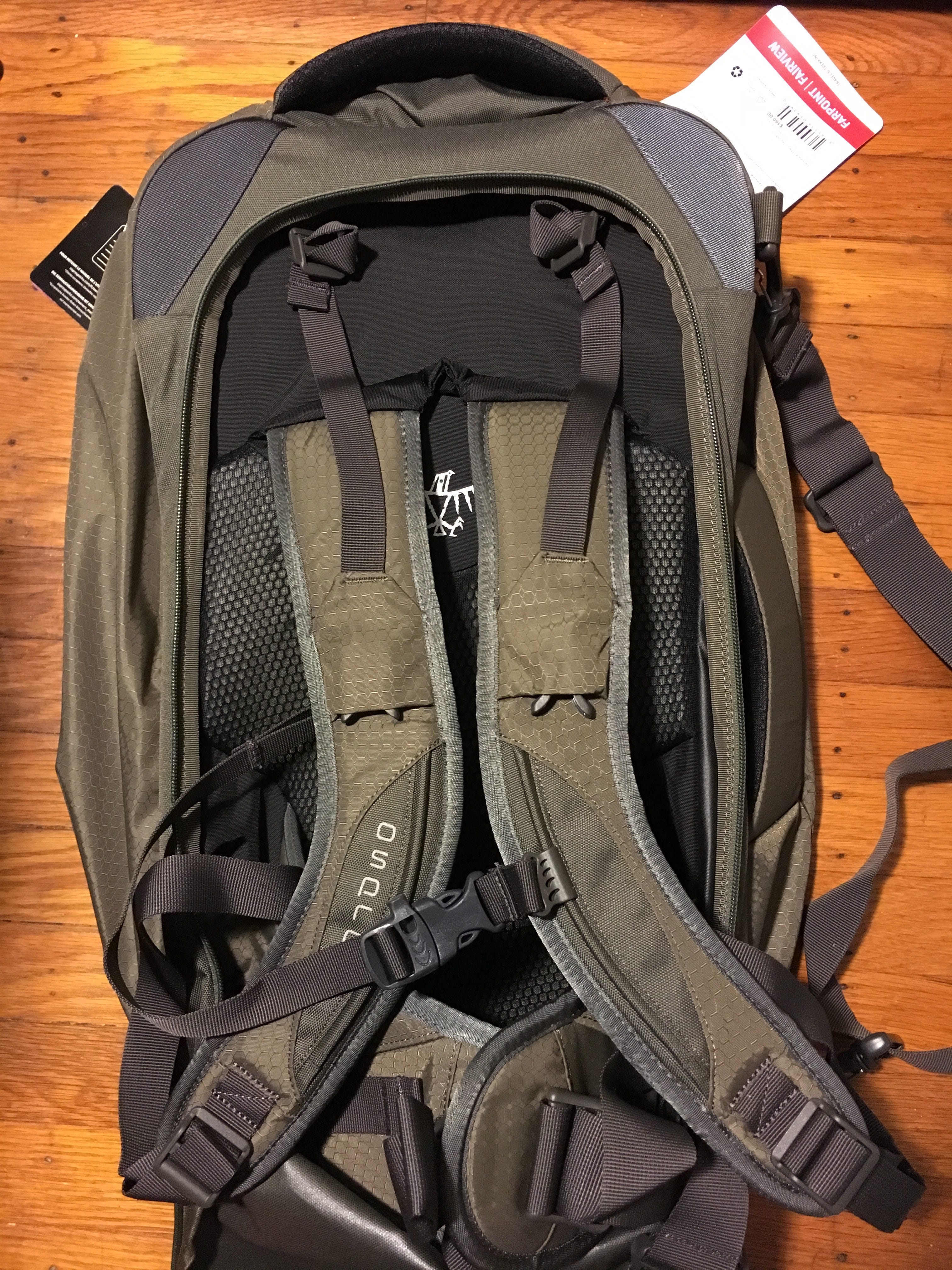 osprey fairview 40 size chart