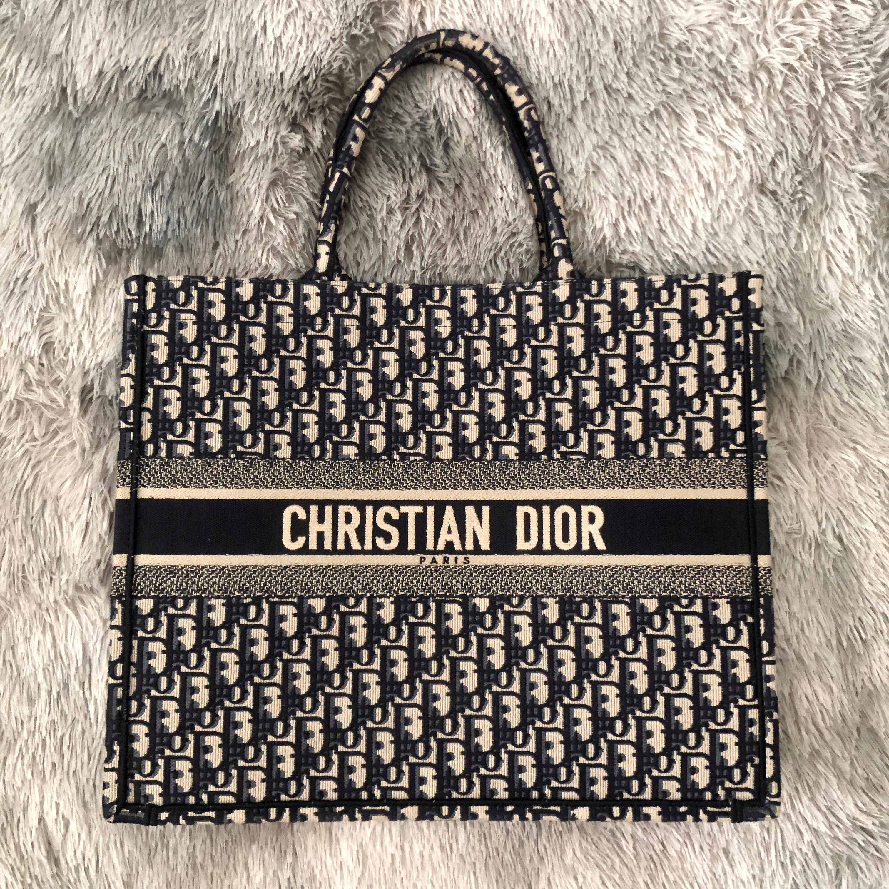 dior oblique book tote