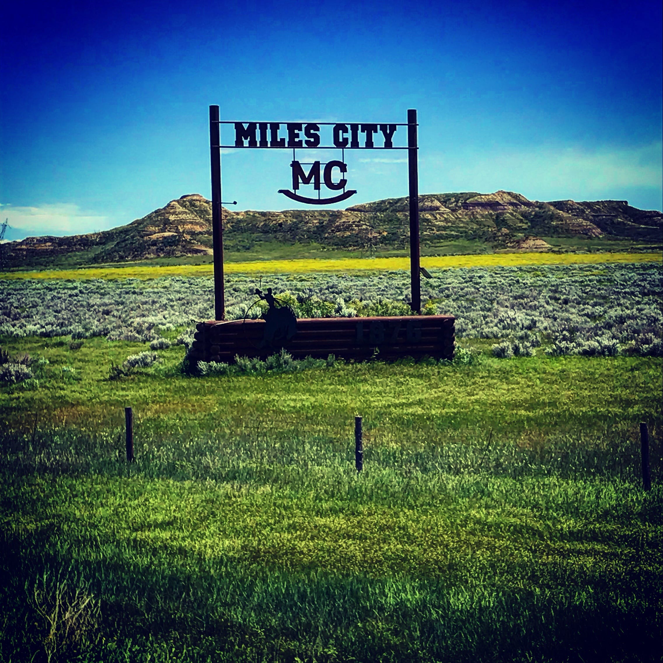 Day 23Hysham to Miles City, MT. Another good day for a ride! Cool and
