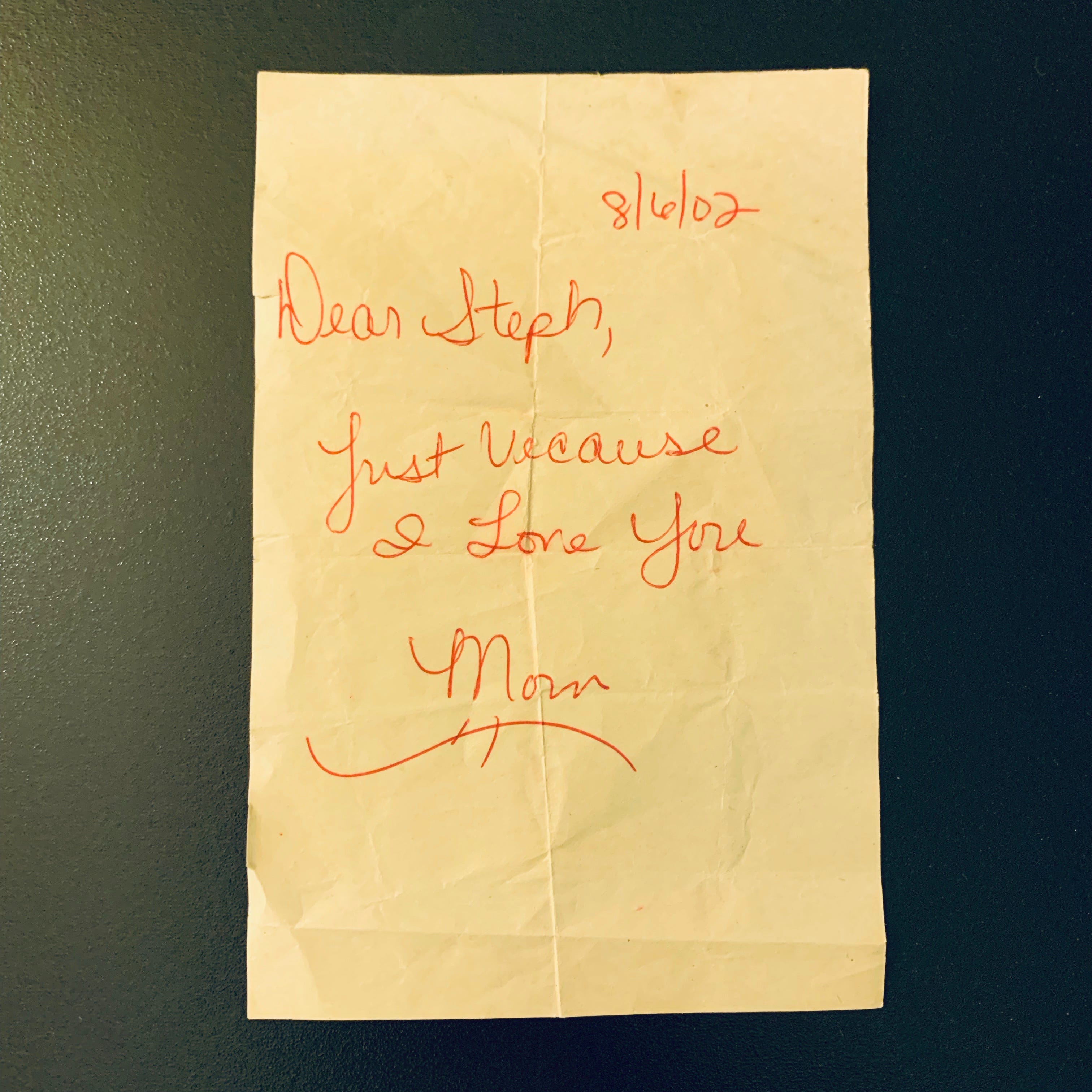 Just Because A Note From My Dead Mom By Stephanie Fiore Medium