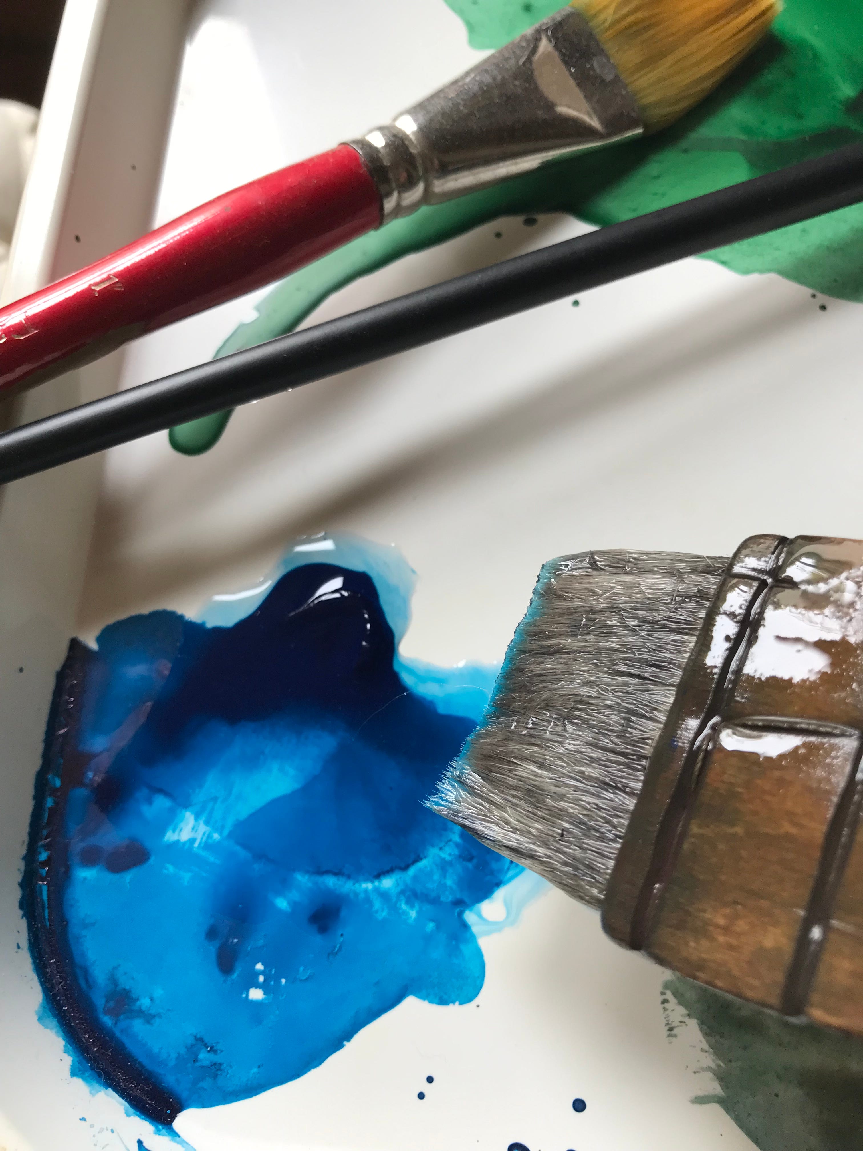 Reawakening the DriedOut, Blobbed Paint by Susan Alison How to