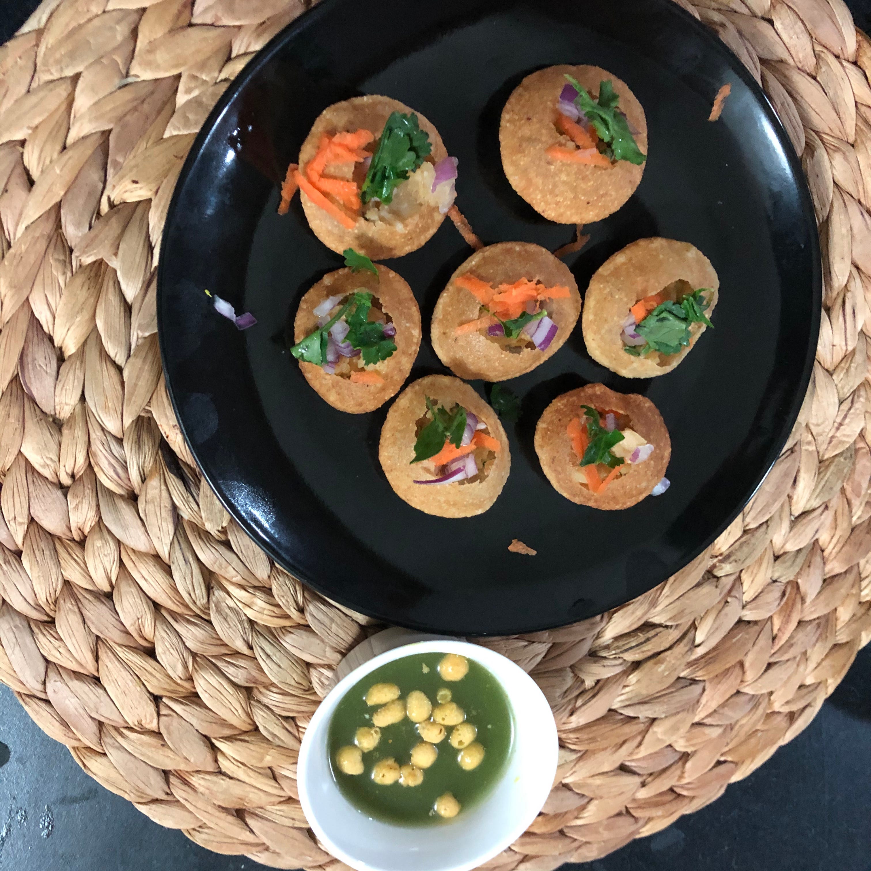 Easy Spicy Pani Puri (Indian Chat Snack) | by Healthy ...
