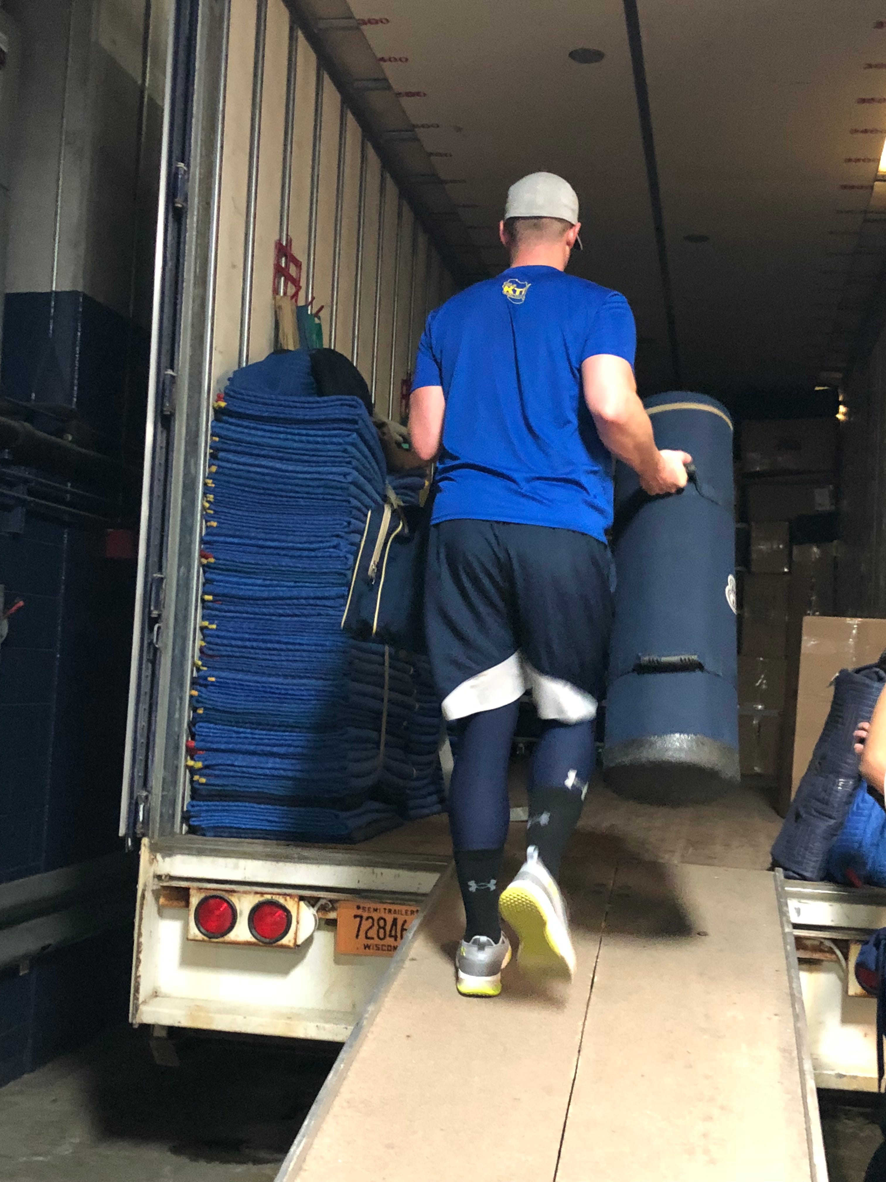 Brewers Equipment Truck Departs for Arizona by Caitlin Moyer Medium