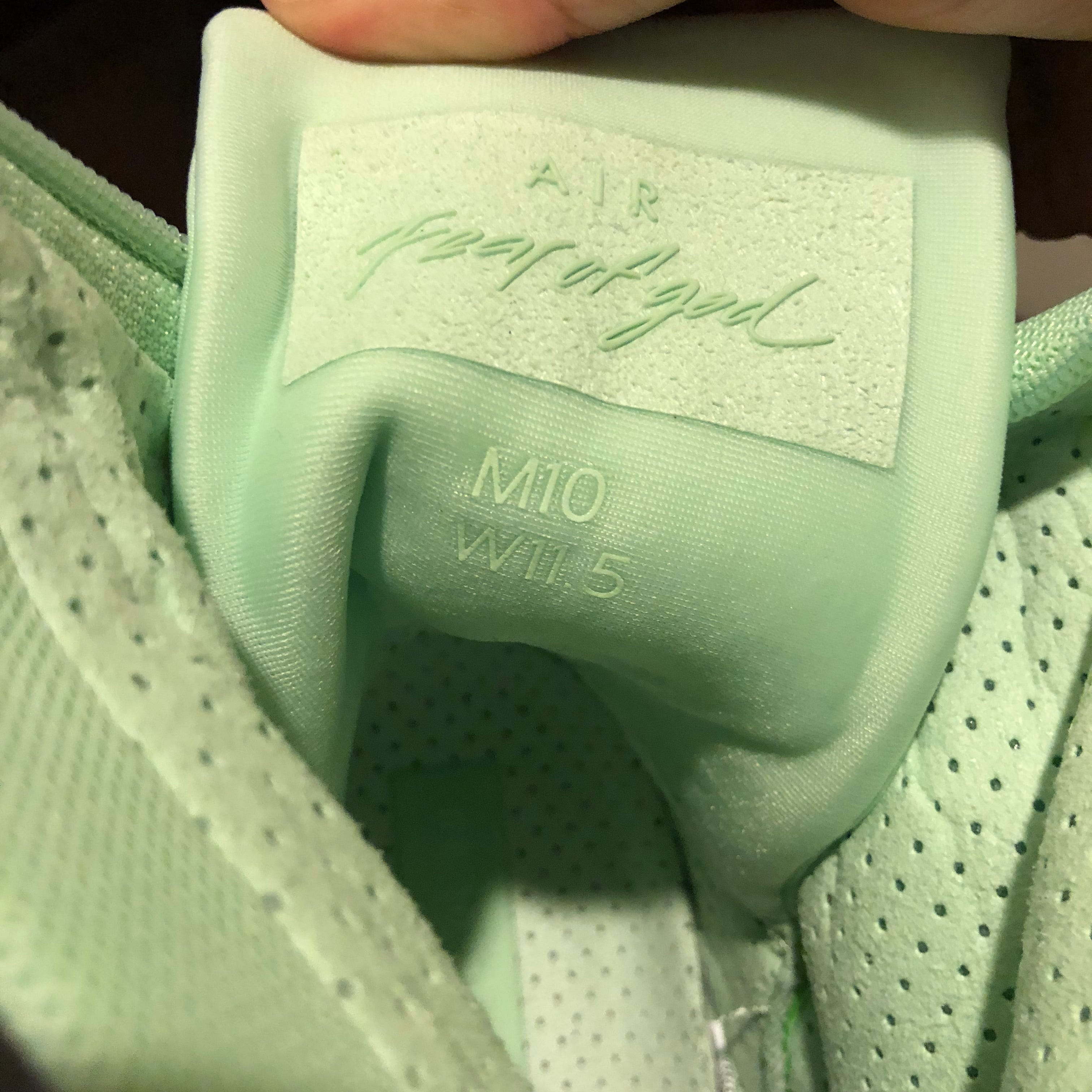 nike air fear of god green