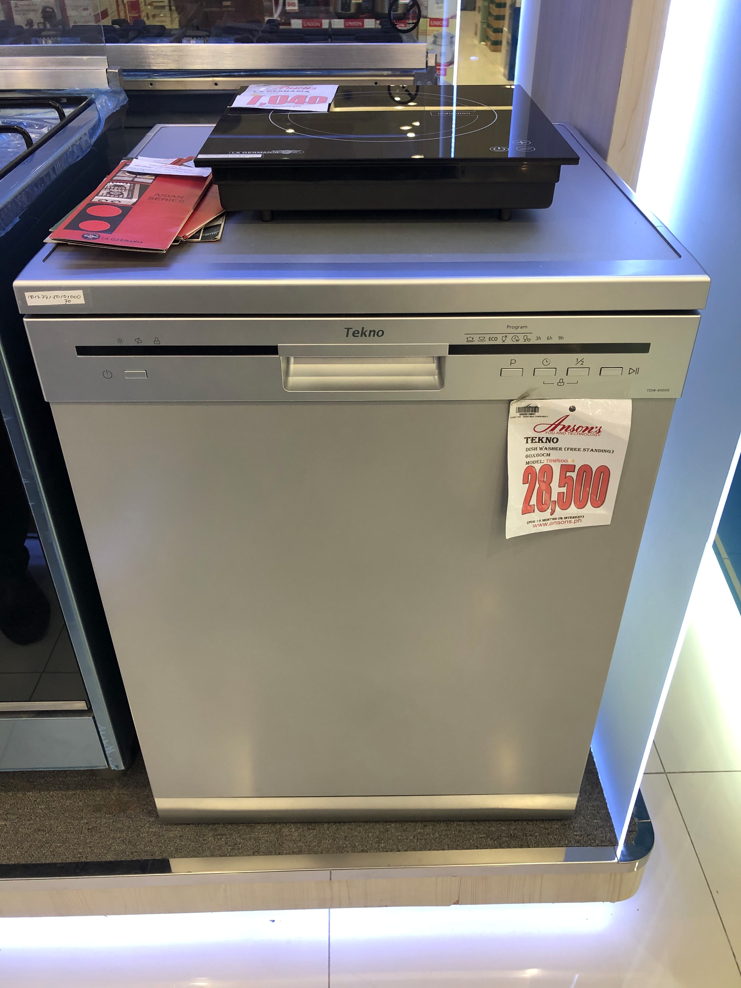 cost of dishwasher machine