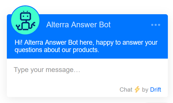 Alterra.ai launches its AI-driven Alterra Answer Bot for Drift | by Sergei  Burkov | Chat about chat — Alterra.ai | Medium