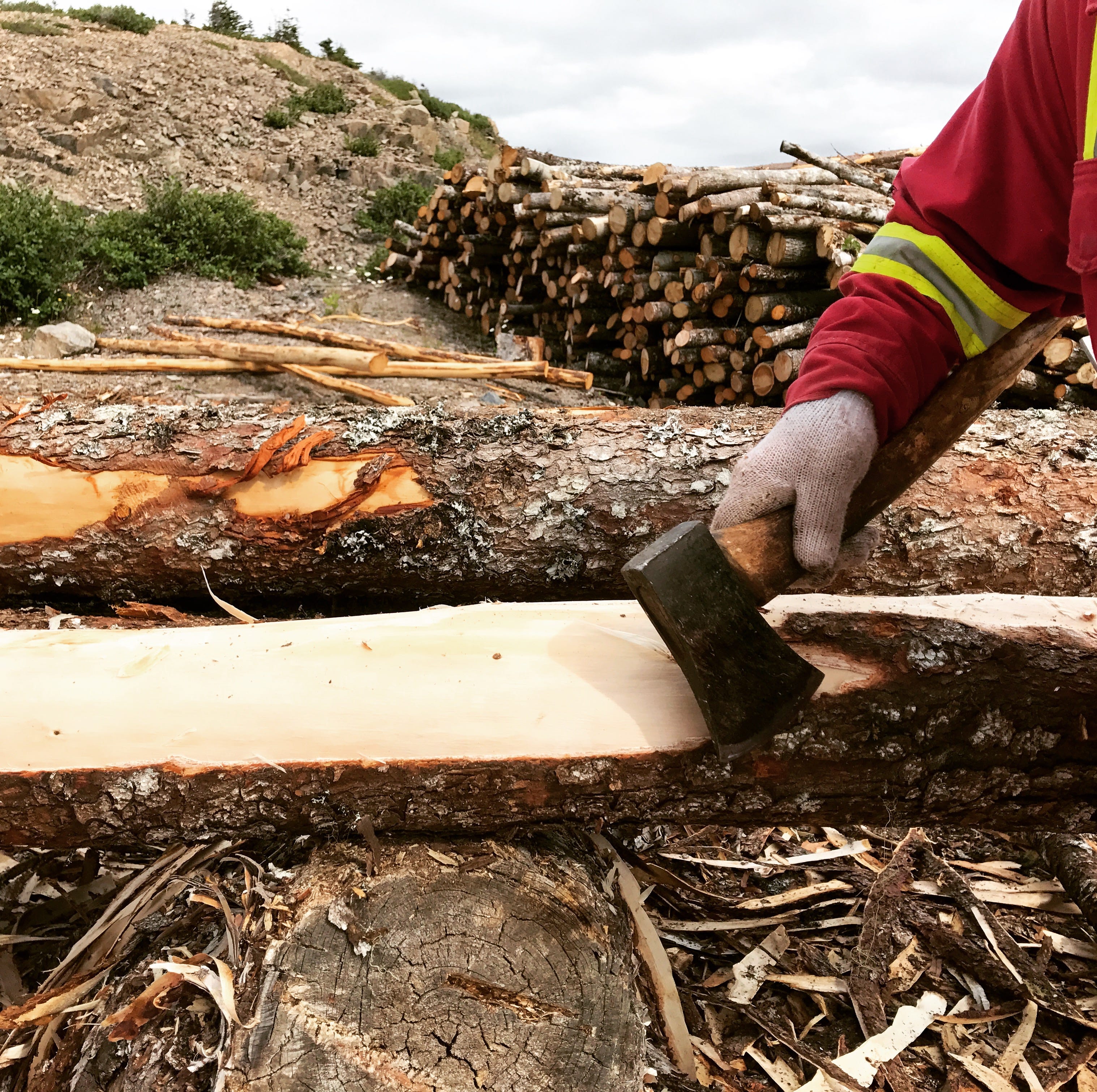 Cribbing How It Is Done. Cribbing is a frame or crib of logs… by The