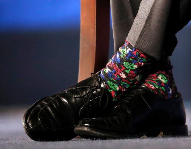 Fun socks ! April fools!. Colorful socks, Prime Minister of… | by Victoria  Meister | Medium