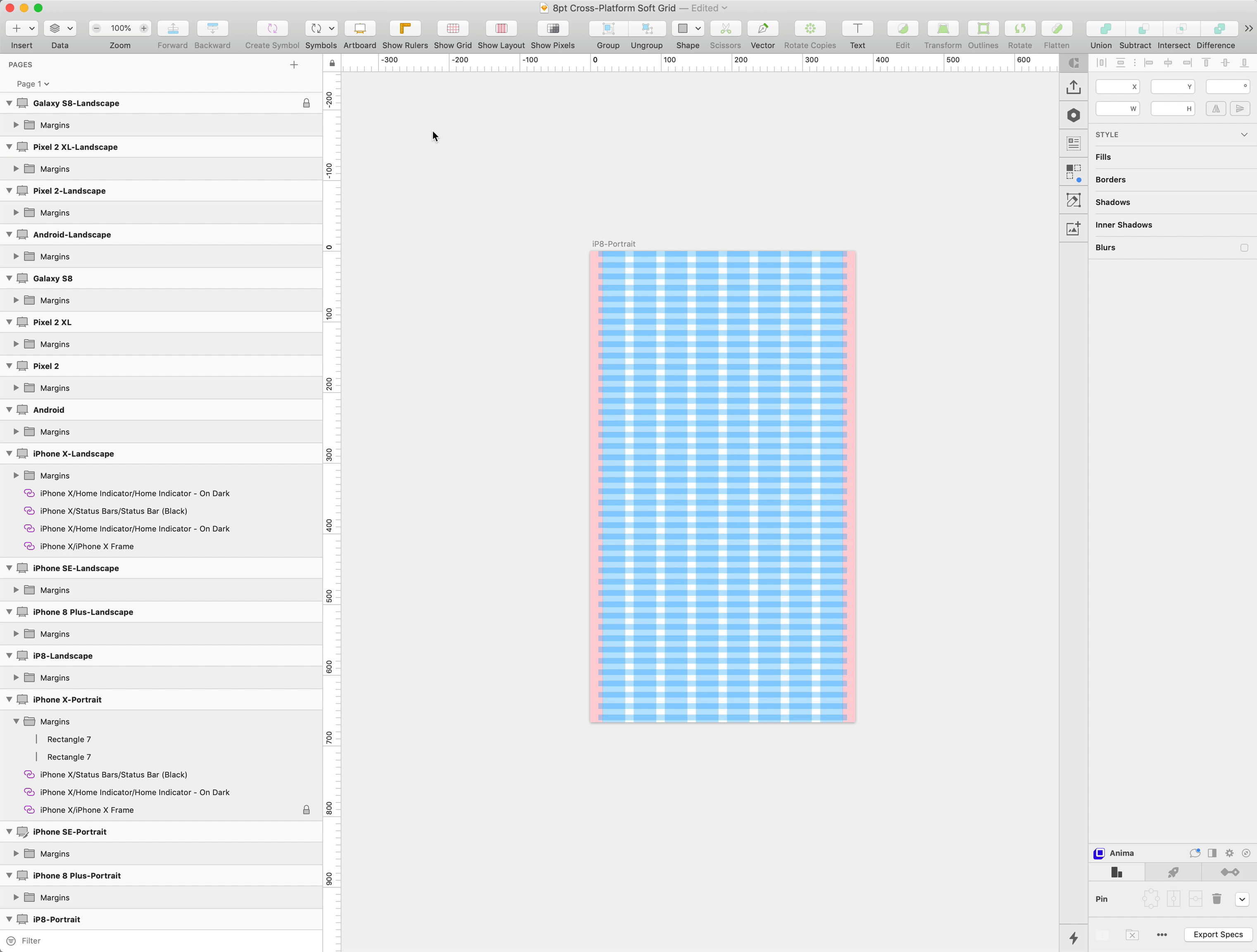 Soft 8pt Grid For Sketch Design Sketch Medium