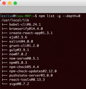 List And Update Globally Installed Packages With Npm And Yarn By Esau Silva Medium