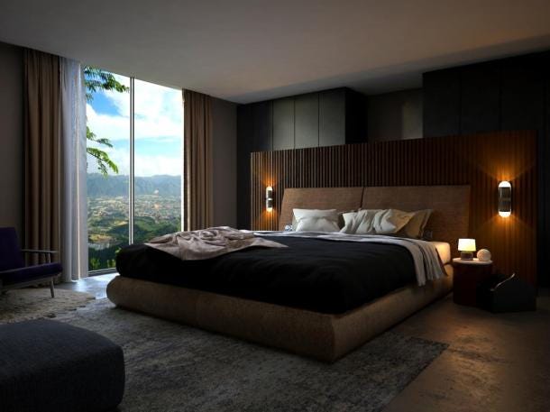 Master Bedroom Presentation 3d Interior Rendering Design