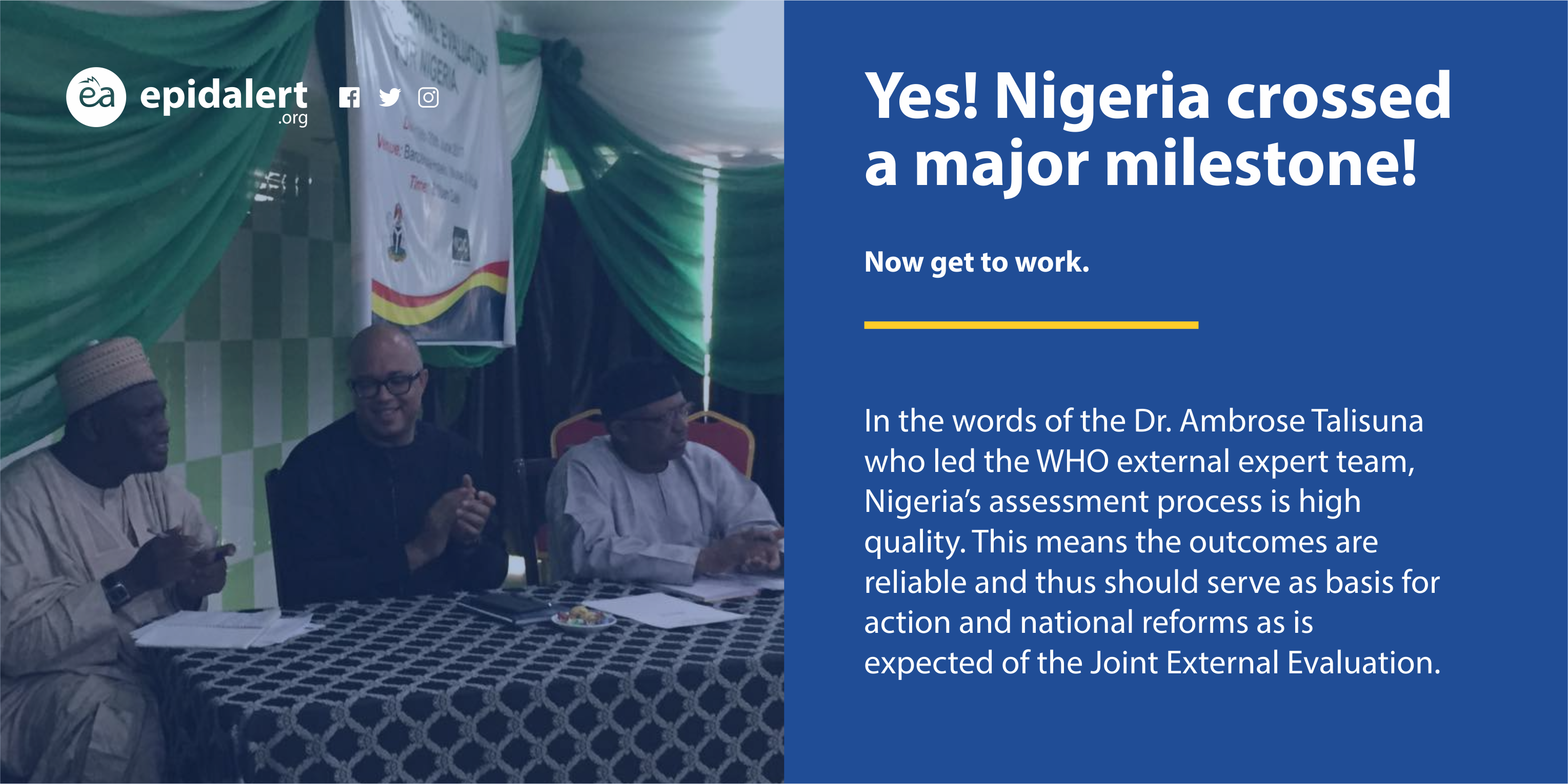 Nigeria Completed Joint External Evaluation Jee The Ball Is Now