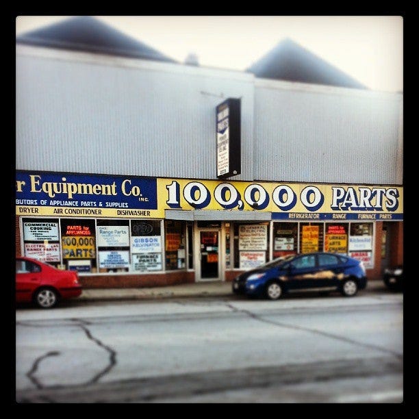 100,000 Parts Store. Walked into a local appliance parts… by Zeno