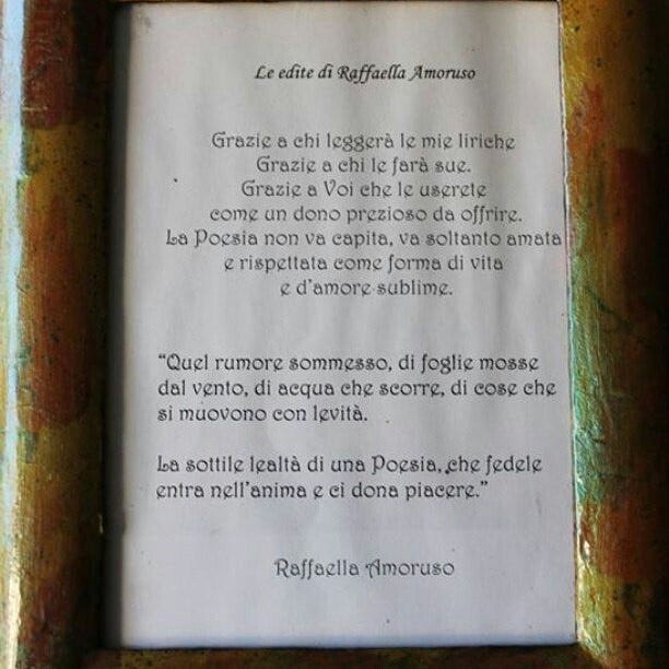 Buongiorno In Poesia By Raffreefly Raffaella C B Amoruso Medium