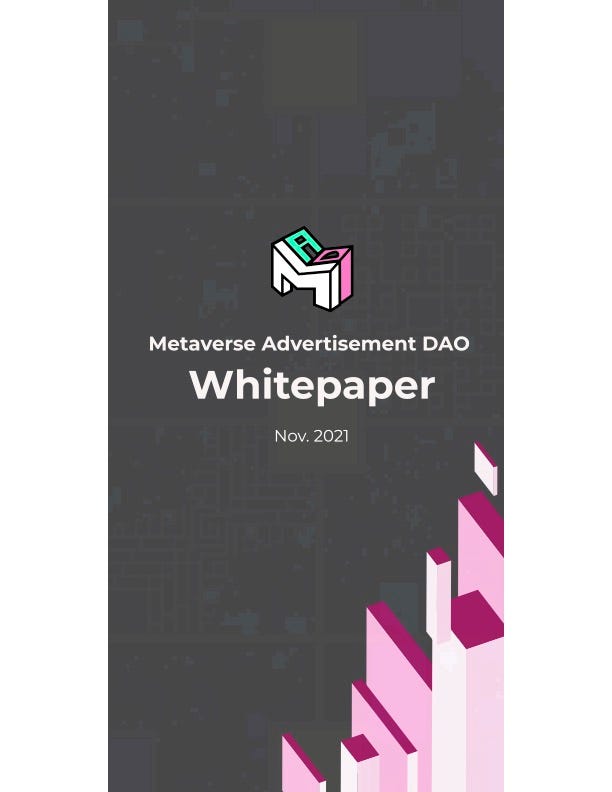 Metaverse Advertisement DAO White paper