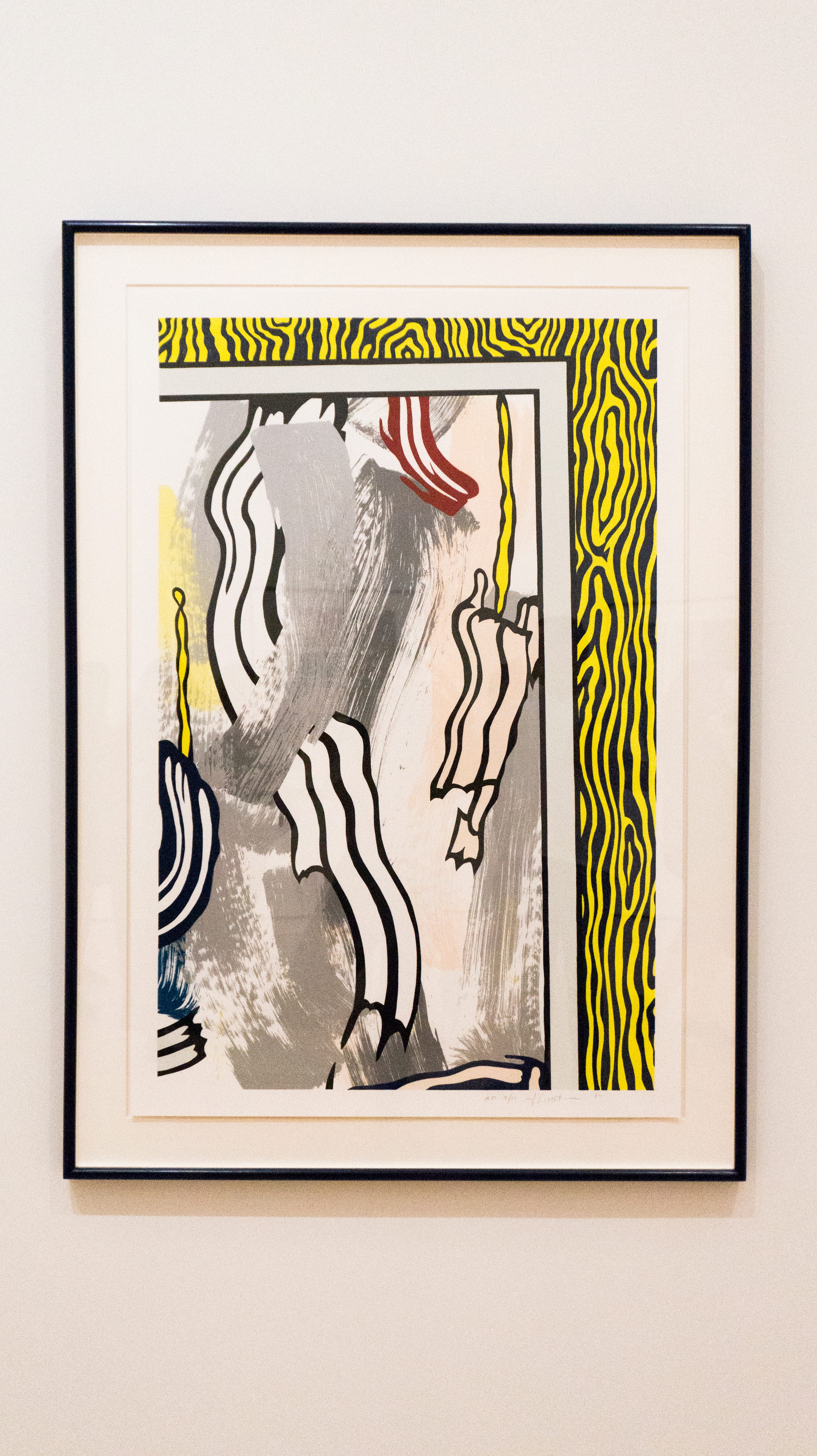 roy lichtenstein figures with sunset