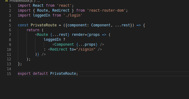 Private and Public Routes with React Router. | by Thinley Norbu |  wesionaryTEAM