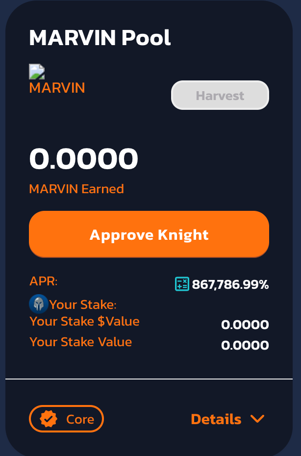 Marvin Inu KnightSwap Order