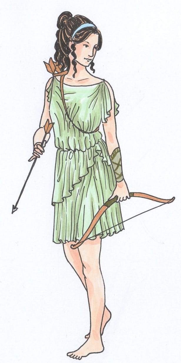 Artemis immortal goddess of the hunt | by Dean Stewart | Greek