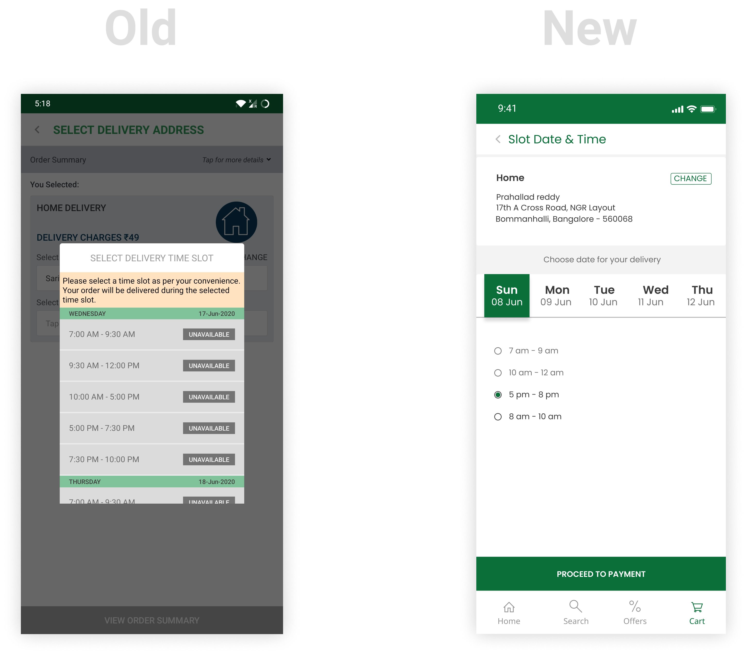 DMart Ready Online Grocery Shopping App Redesign — UI/UX Case Study by Prahallad Reddy Jun